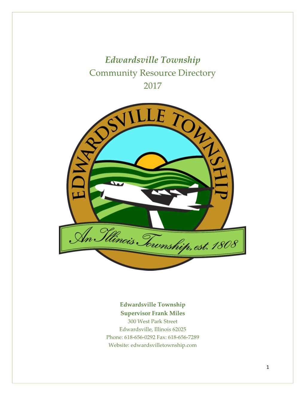 Edwardsville Township Community Resource Directory 2017