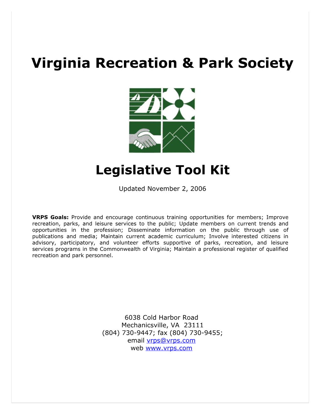 2006 Legislative Tool Kit