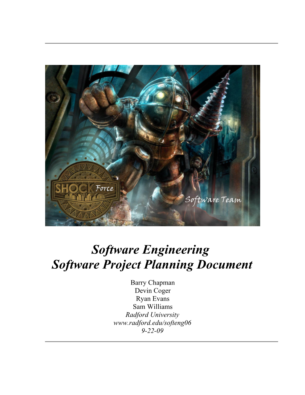 Software Project Planning Document