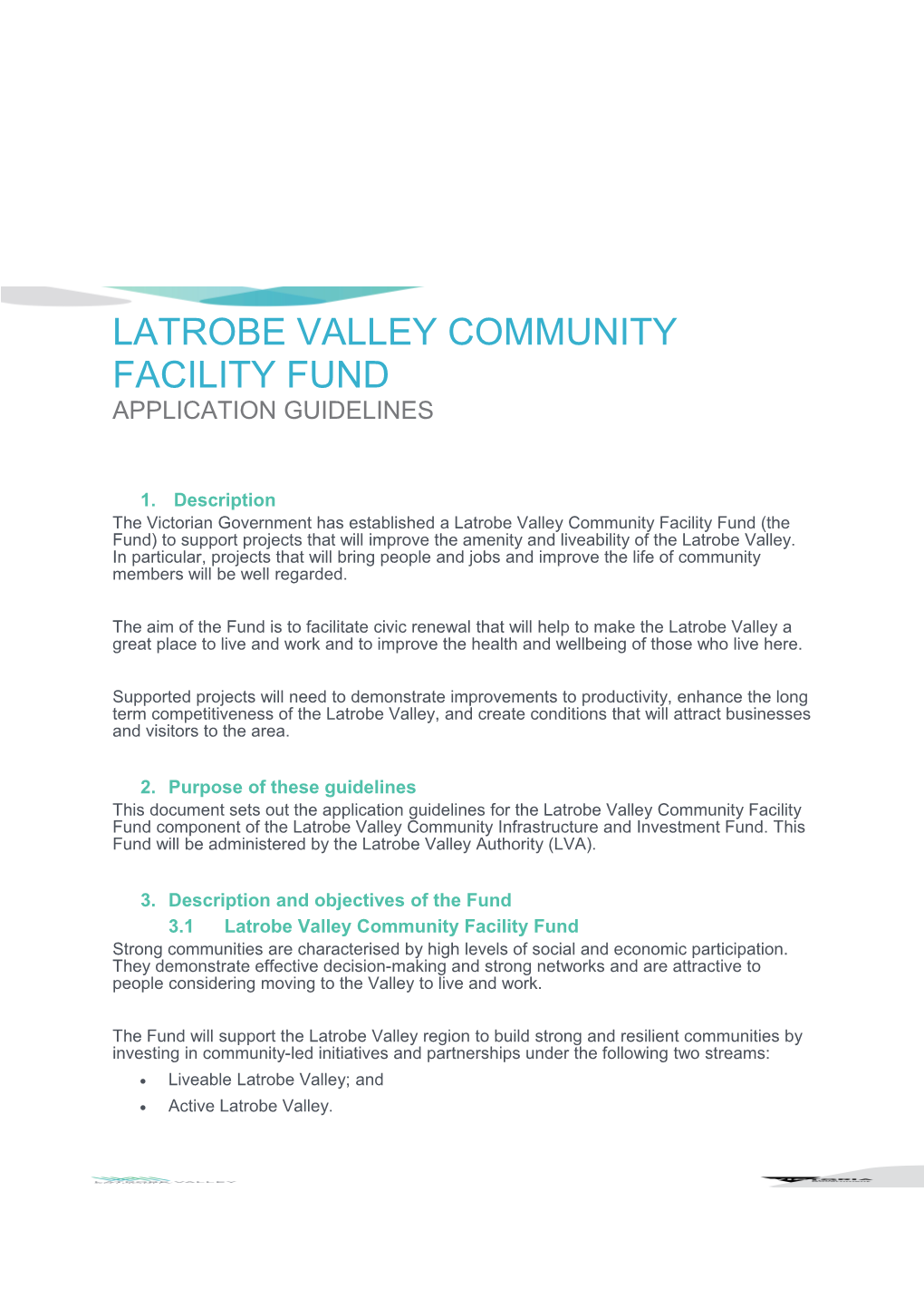 Latrobe Valley Community Facility Fund