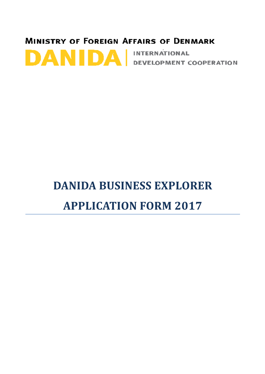 Danida Business Explorer