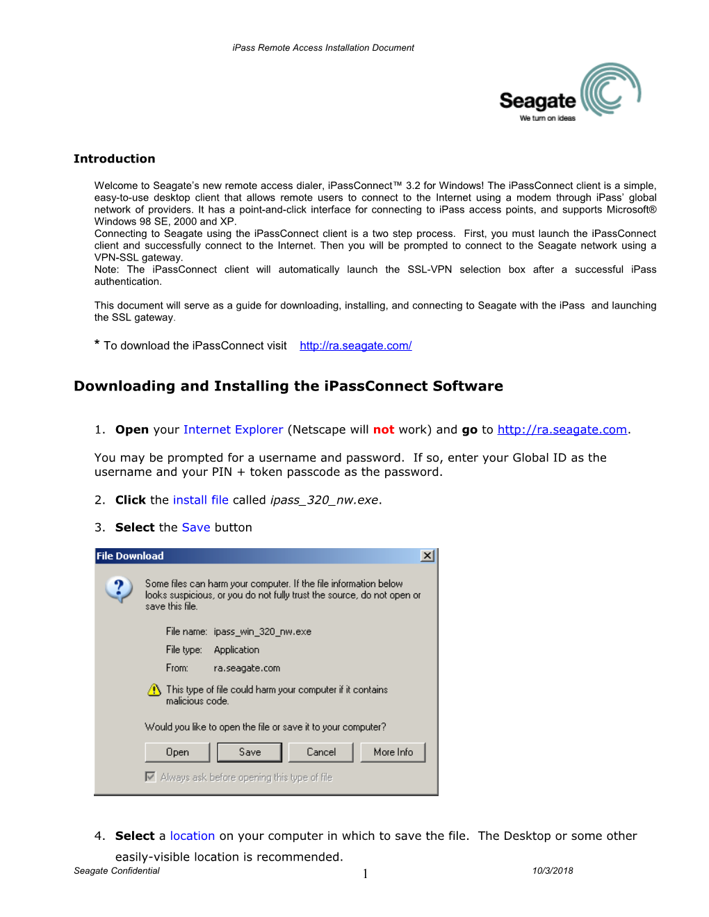 User Guide Installing Ipass Connect