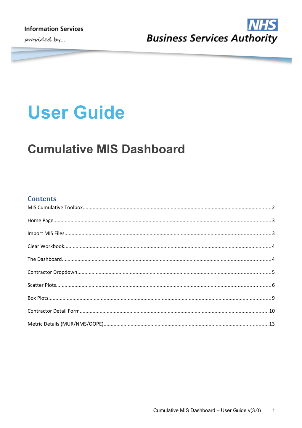 Information Services Report Template V1