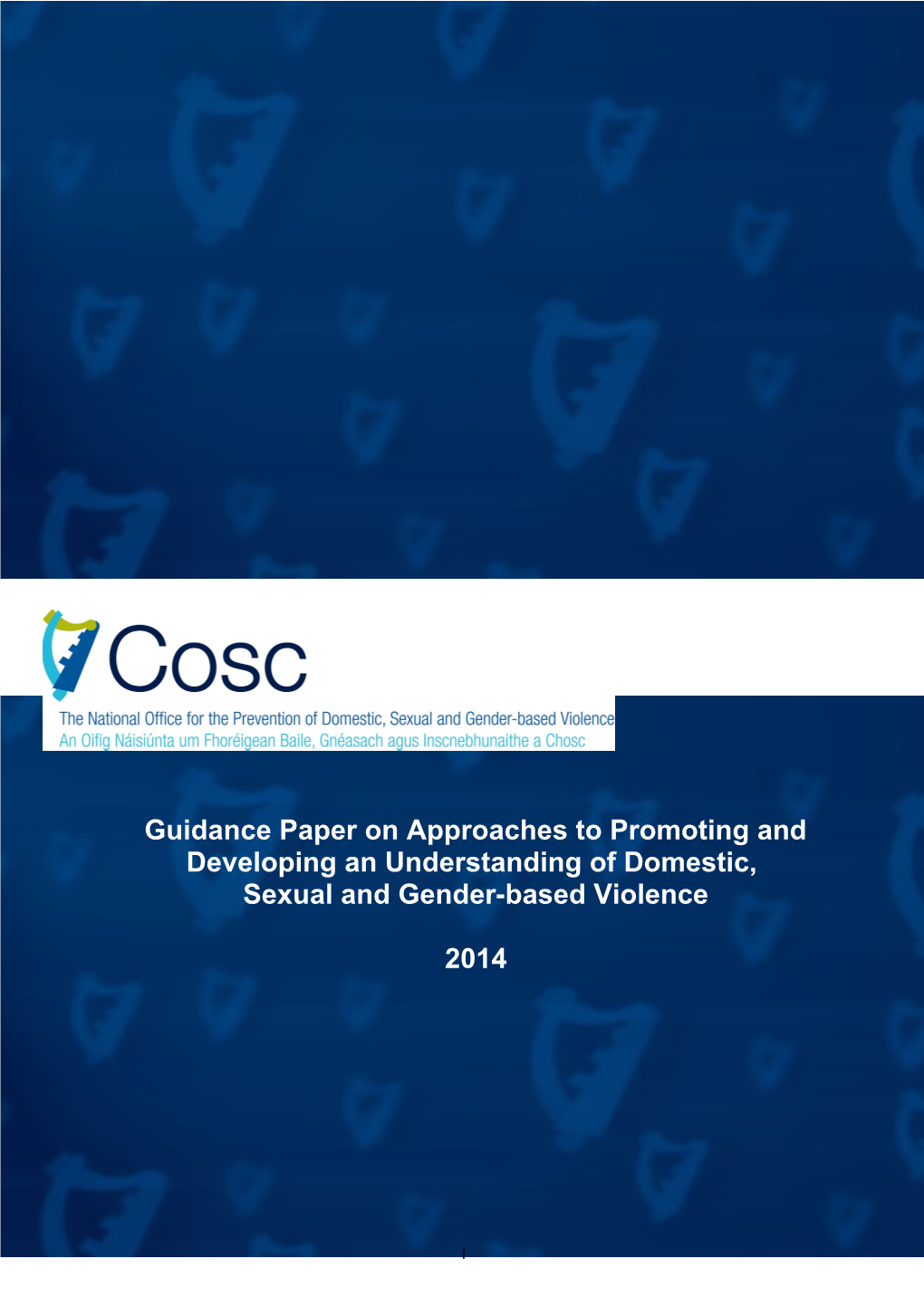 Guidance Paper on Approaches to Promoting and Developing an Understanding of Domestic