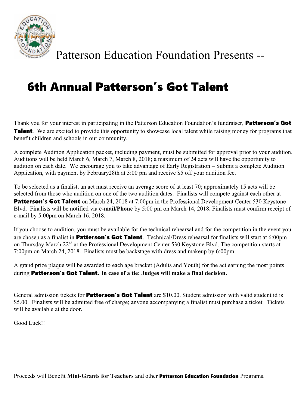 Patterson Education Foundation