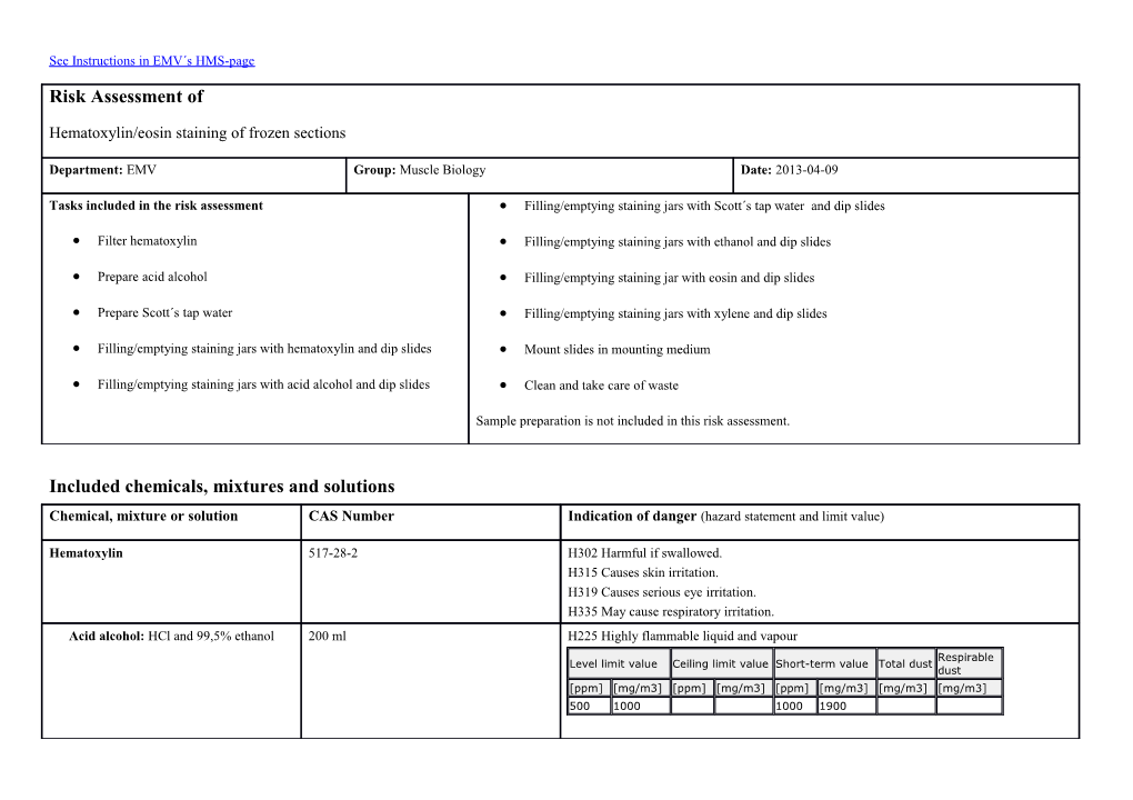 See Instructions in EMV S HMS-Page