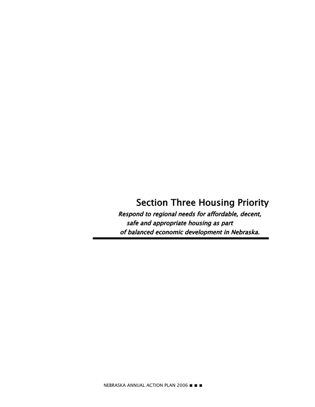 Housing Development Priority