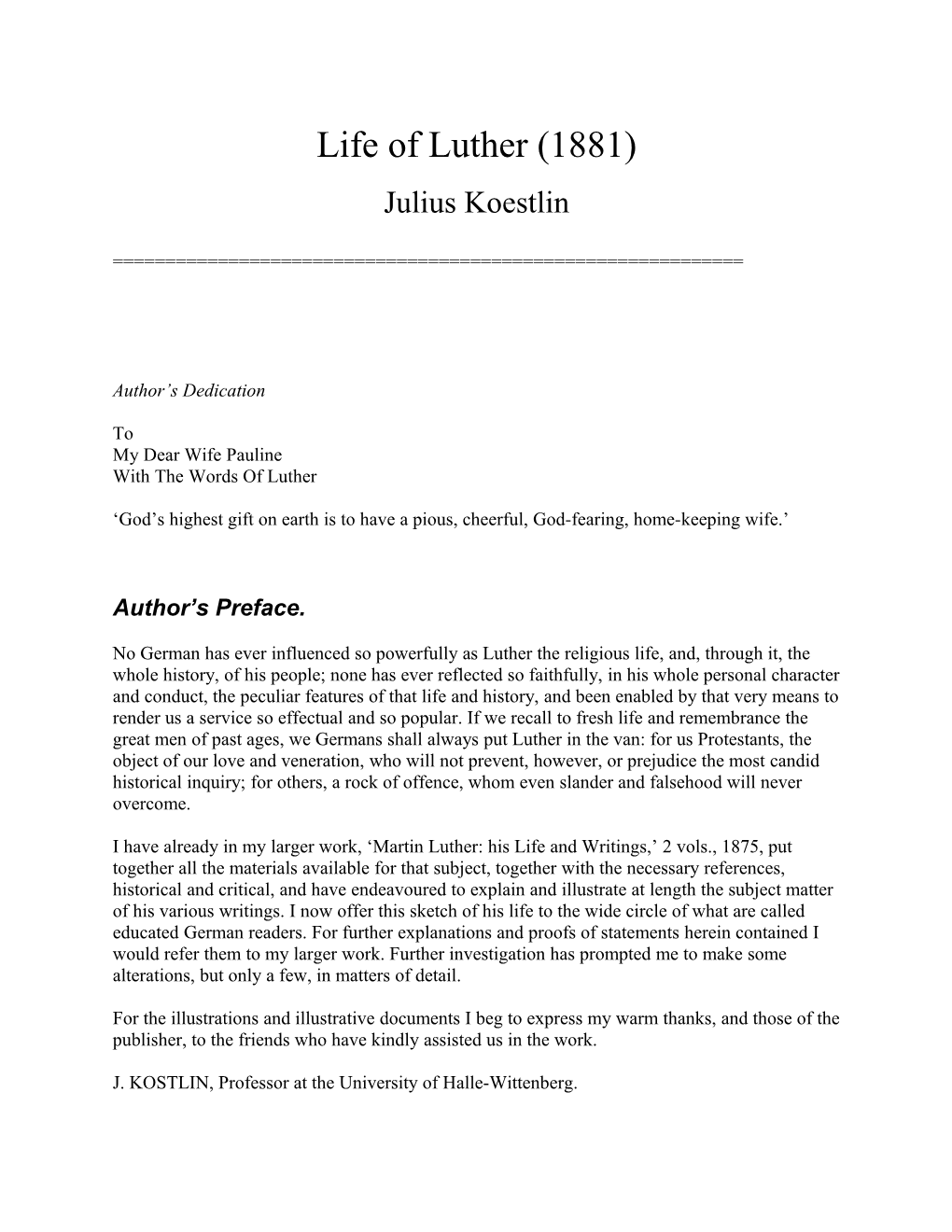 Life of Luther (1881)