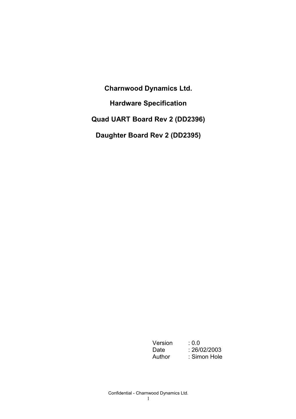 Charnwood Dynamics Ltd