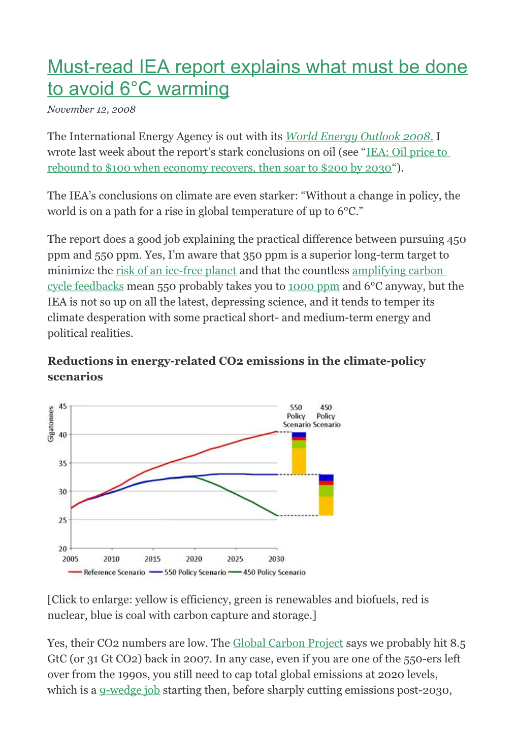 Must-Read IEA Report Explains What Must Be Done to Avoid 6 C Warming