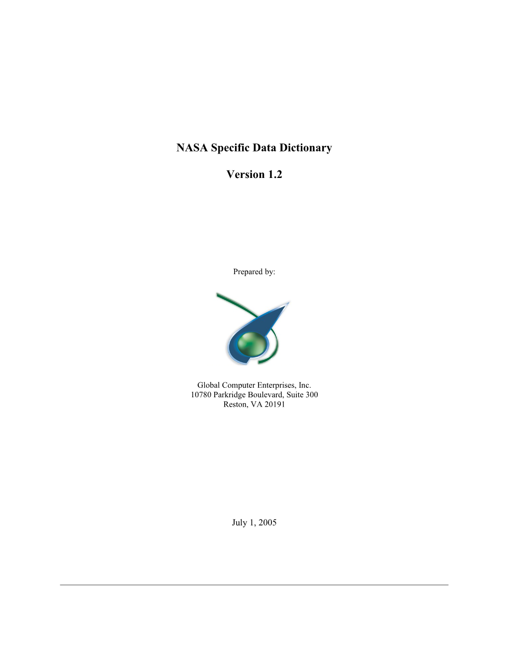 NASA Specific Data Elements