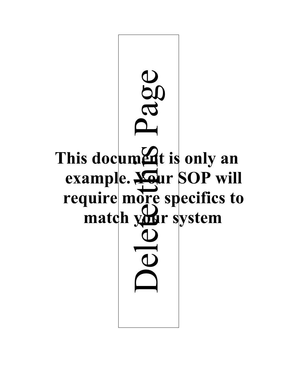 Sample Water Treatment SOP