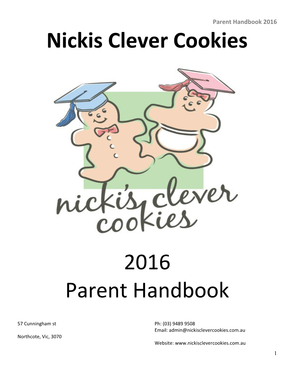 Parent Handbook 2016