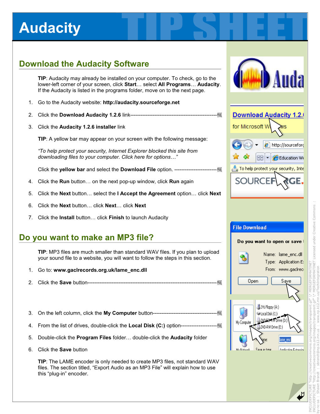 Download the Audacity Software