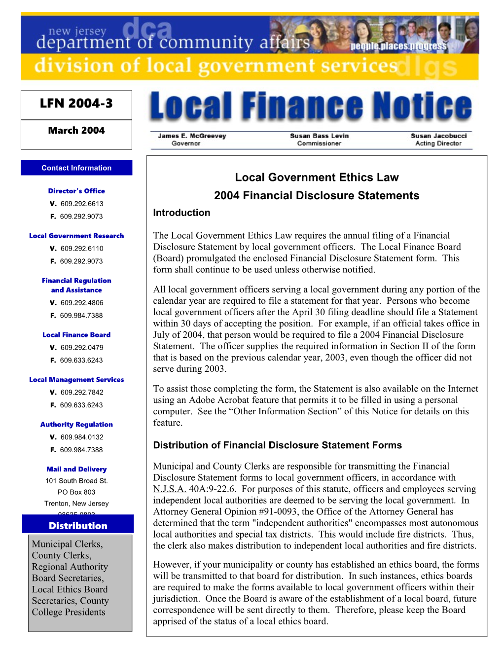 Local Finance Notice 2004-3March 2004Page 1