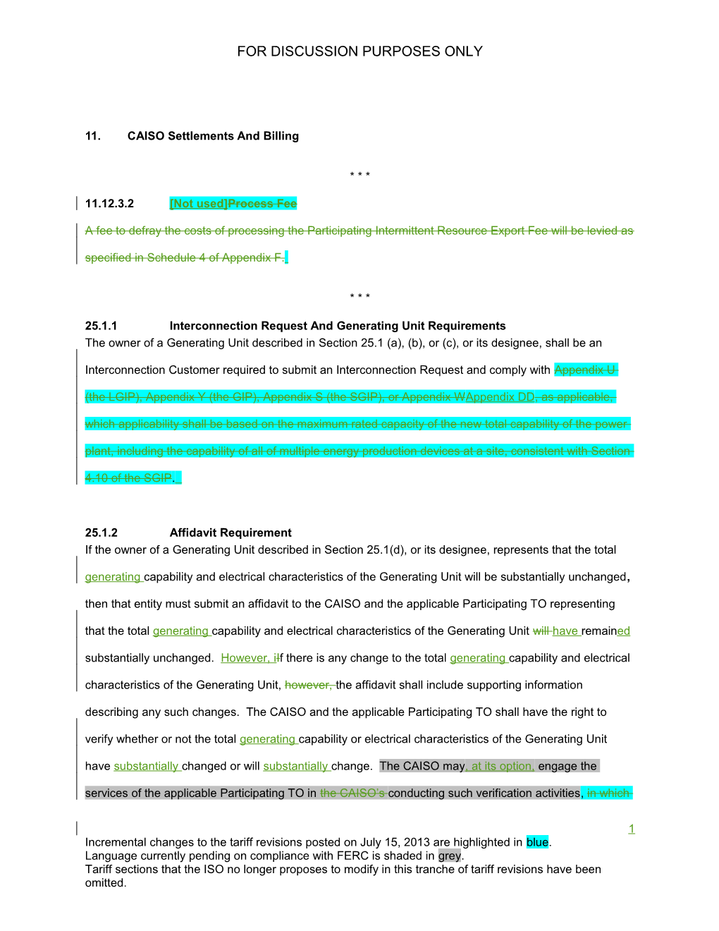 11. CAISO Settlements and Billing