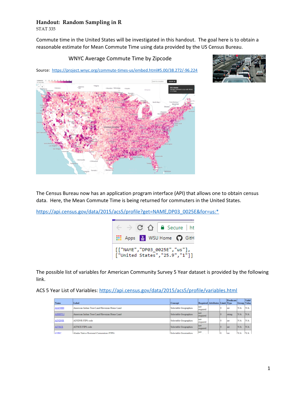 Handout: Random Sampling in R