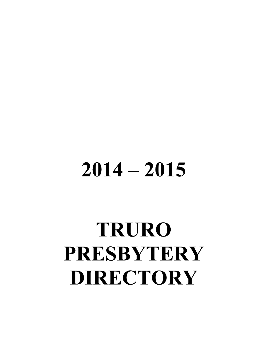 Truro Presbytery