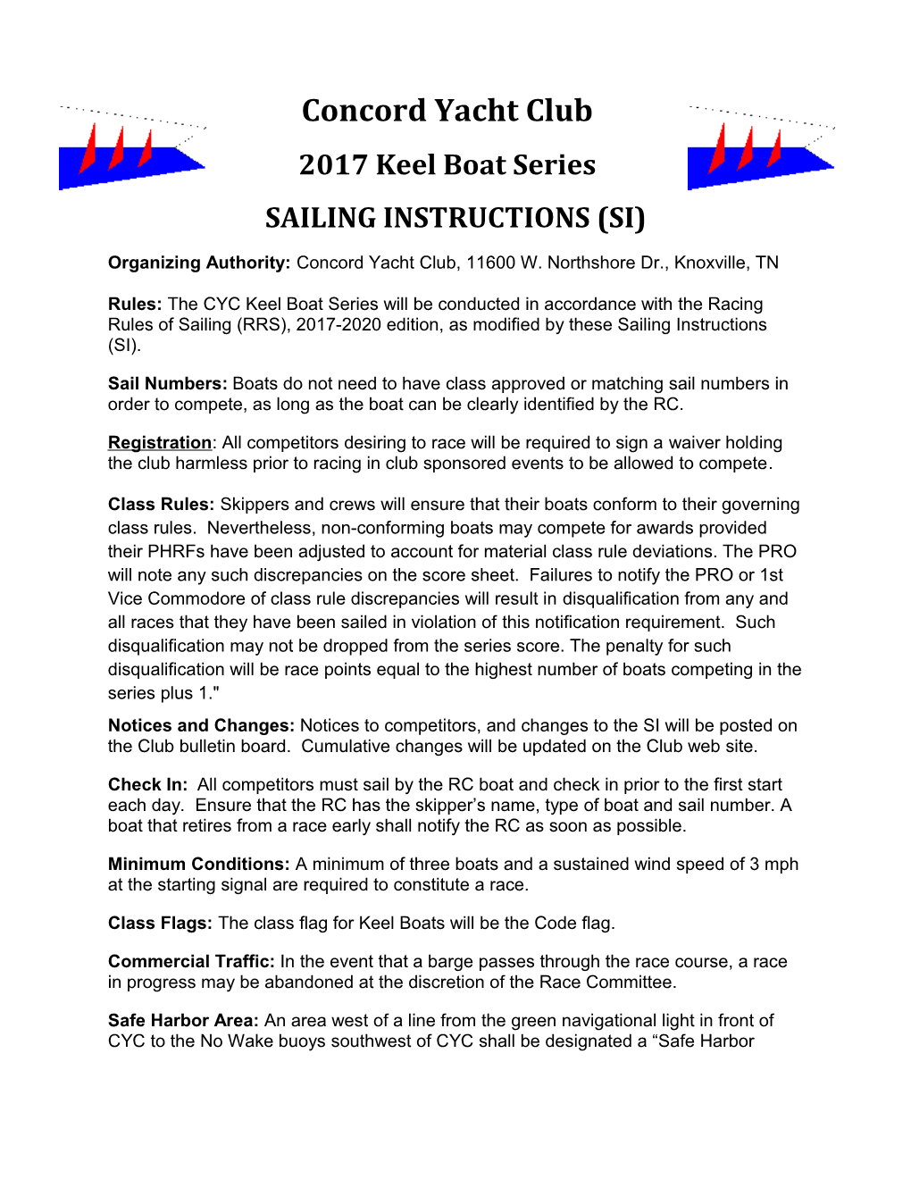 2017 Keel Boat Series