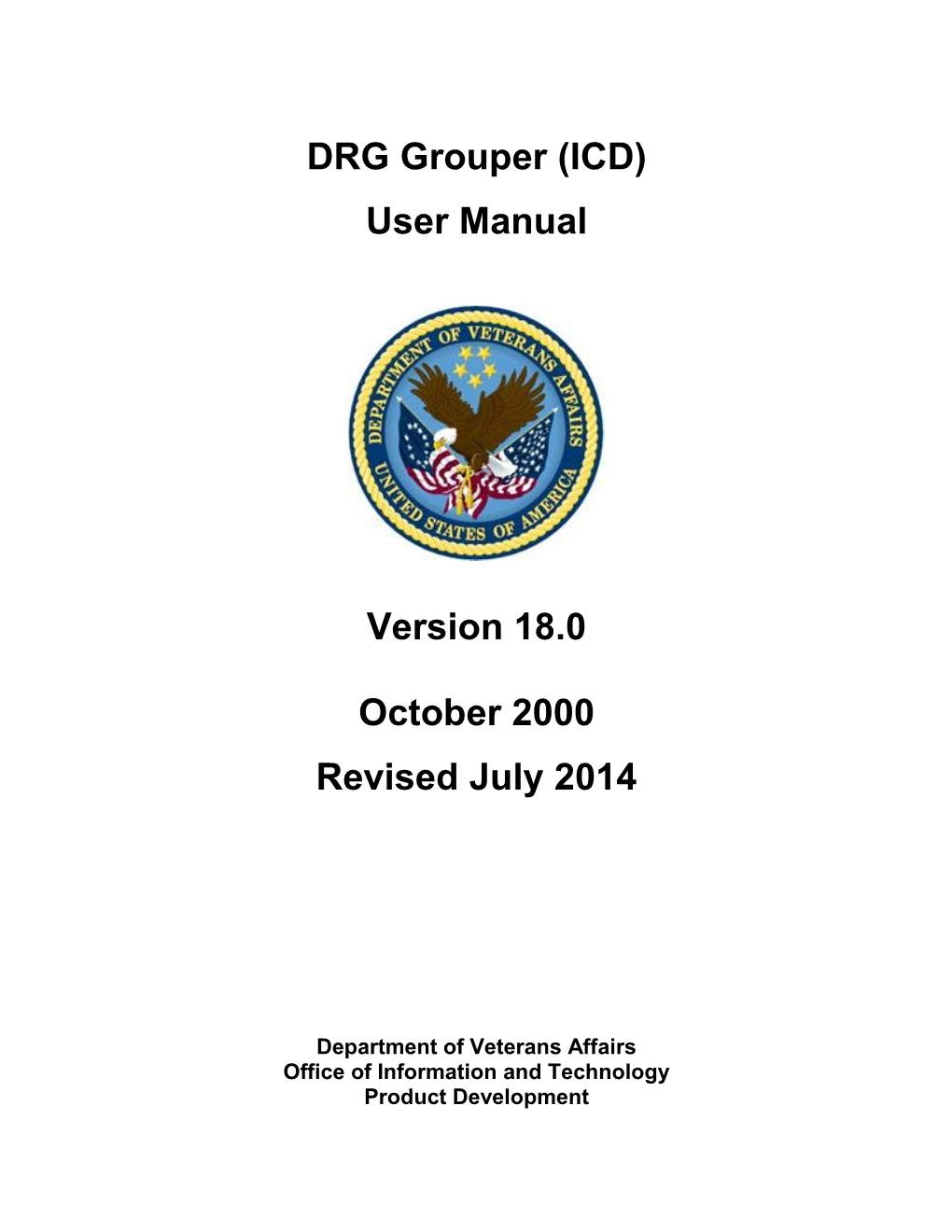DRG Grouper User Manual