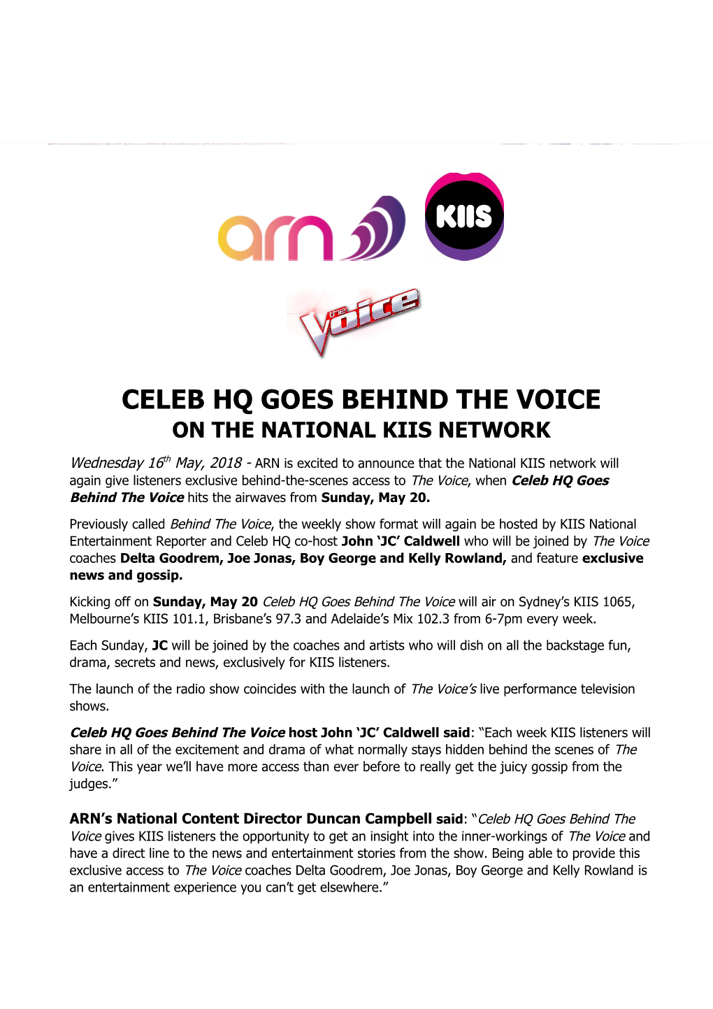 Celeb Hq Goes Behind the Voice on the National Kiis Network