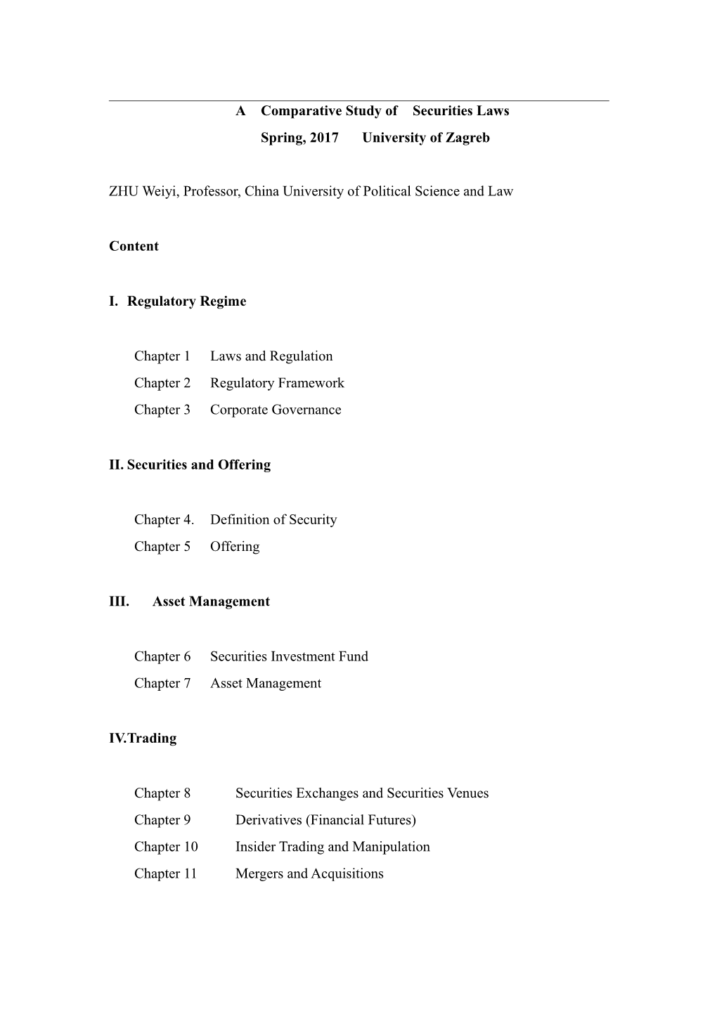 Acomparative Study Ofsecurities Laws