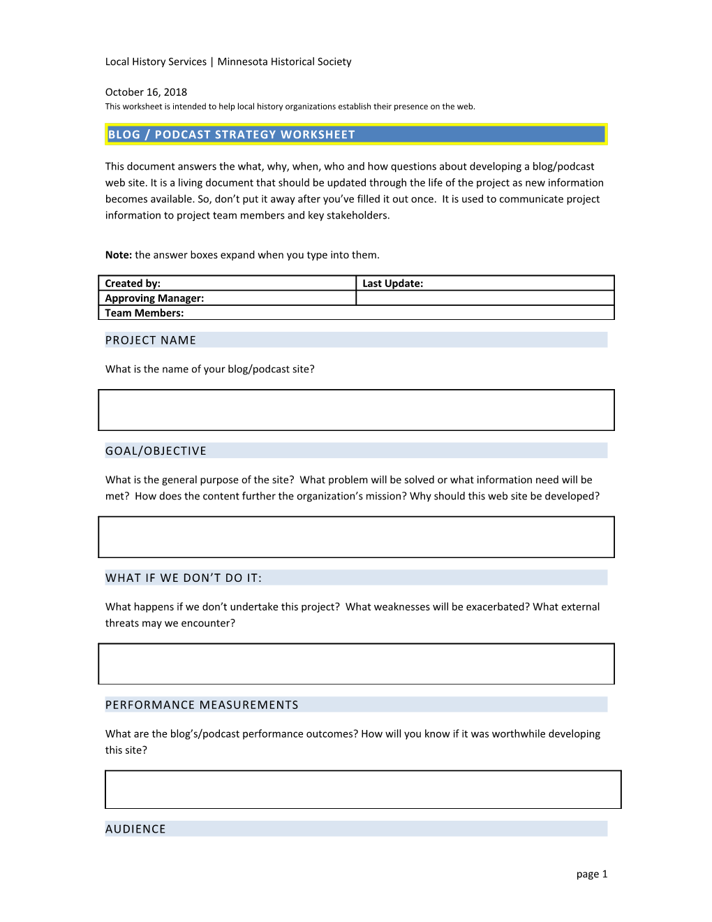 Project Charter Template ANLY 1