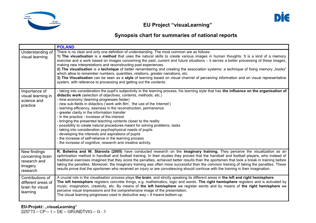 Euproject Visualearning