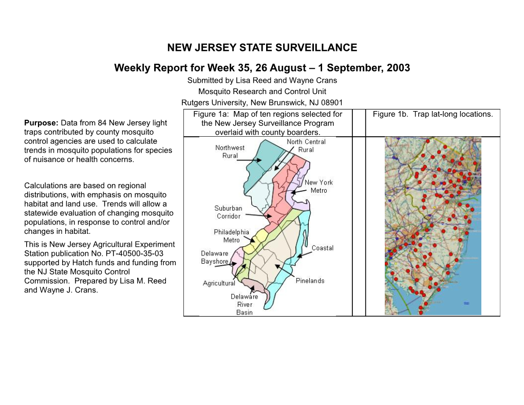 New Jersey State Surveillance