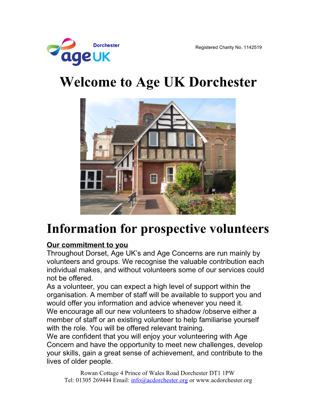 Information for Prospective Volunteers