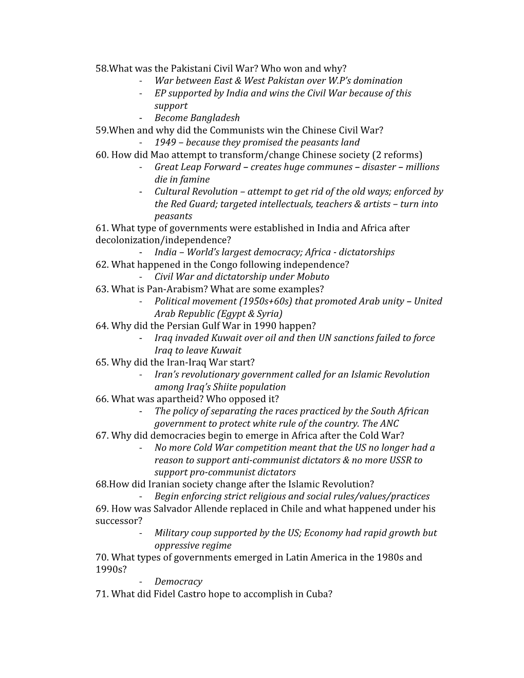 58.What Was the Pakistani Civil War? Who Won and Why?