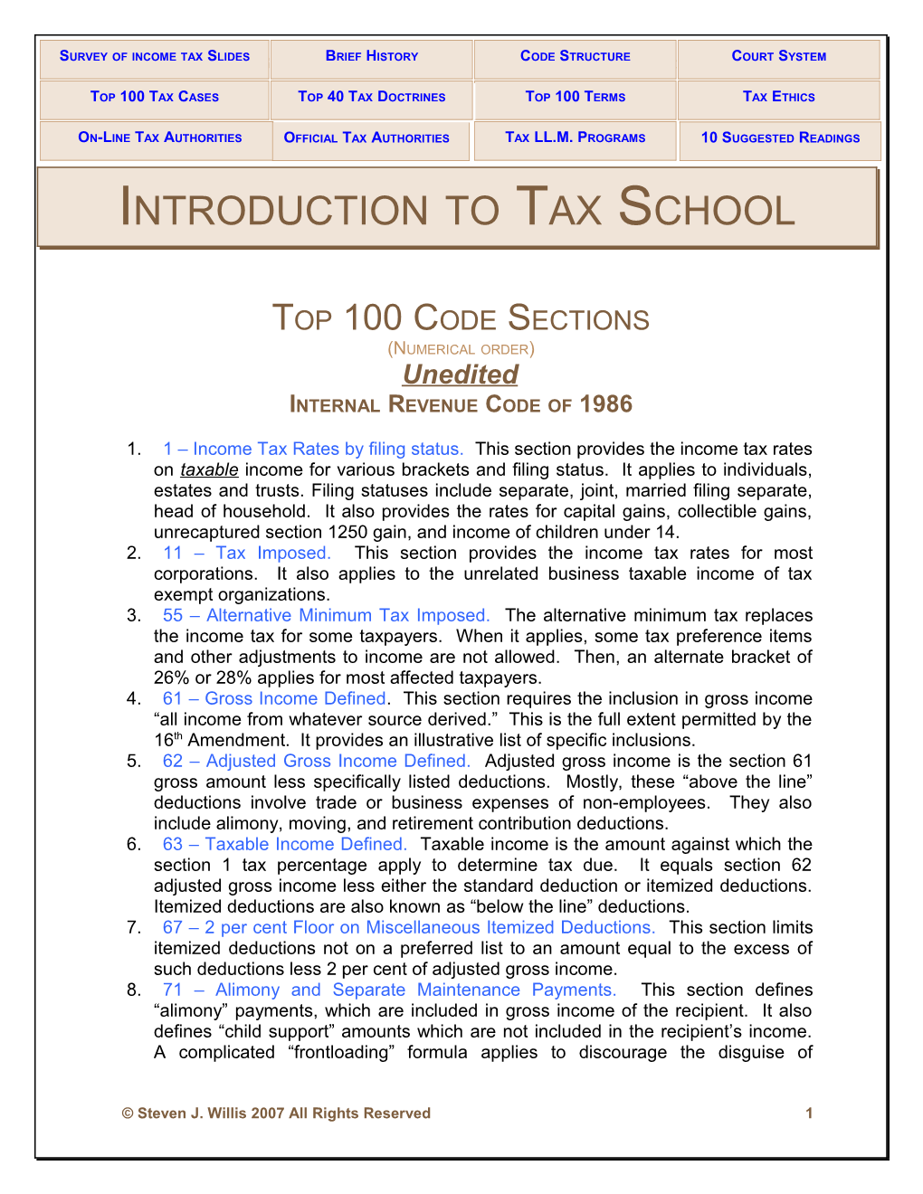 Internal Revenue Code of 1986