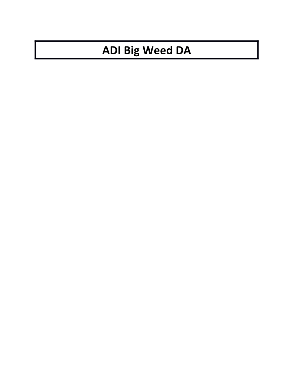 ADI Big Weed DA