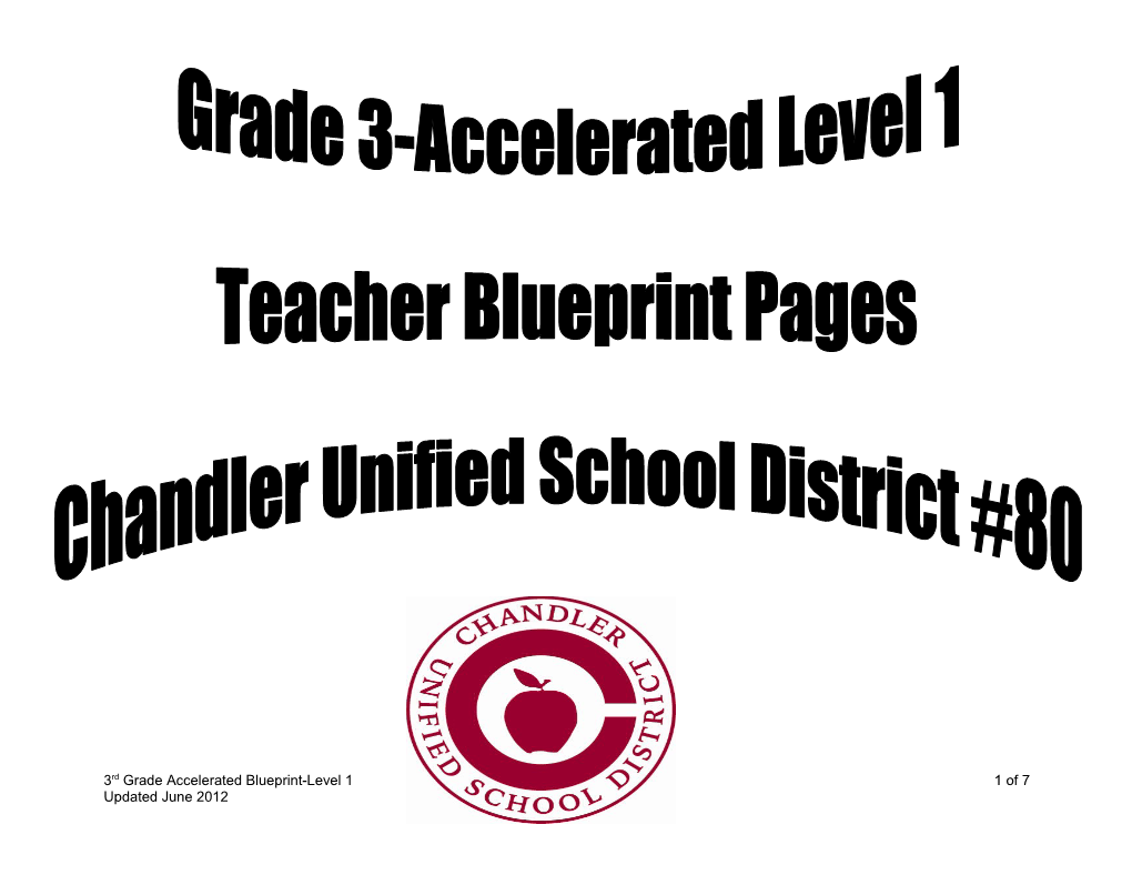 Please Note Changes Related to the Structure of the Teacher Blueprint Pages