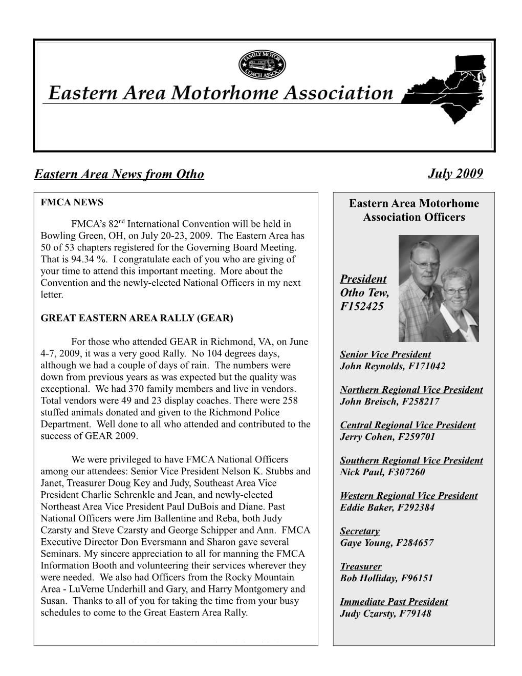 Eastern Area Motorhome Association
