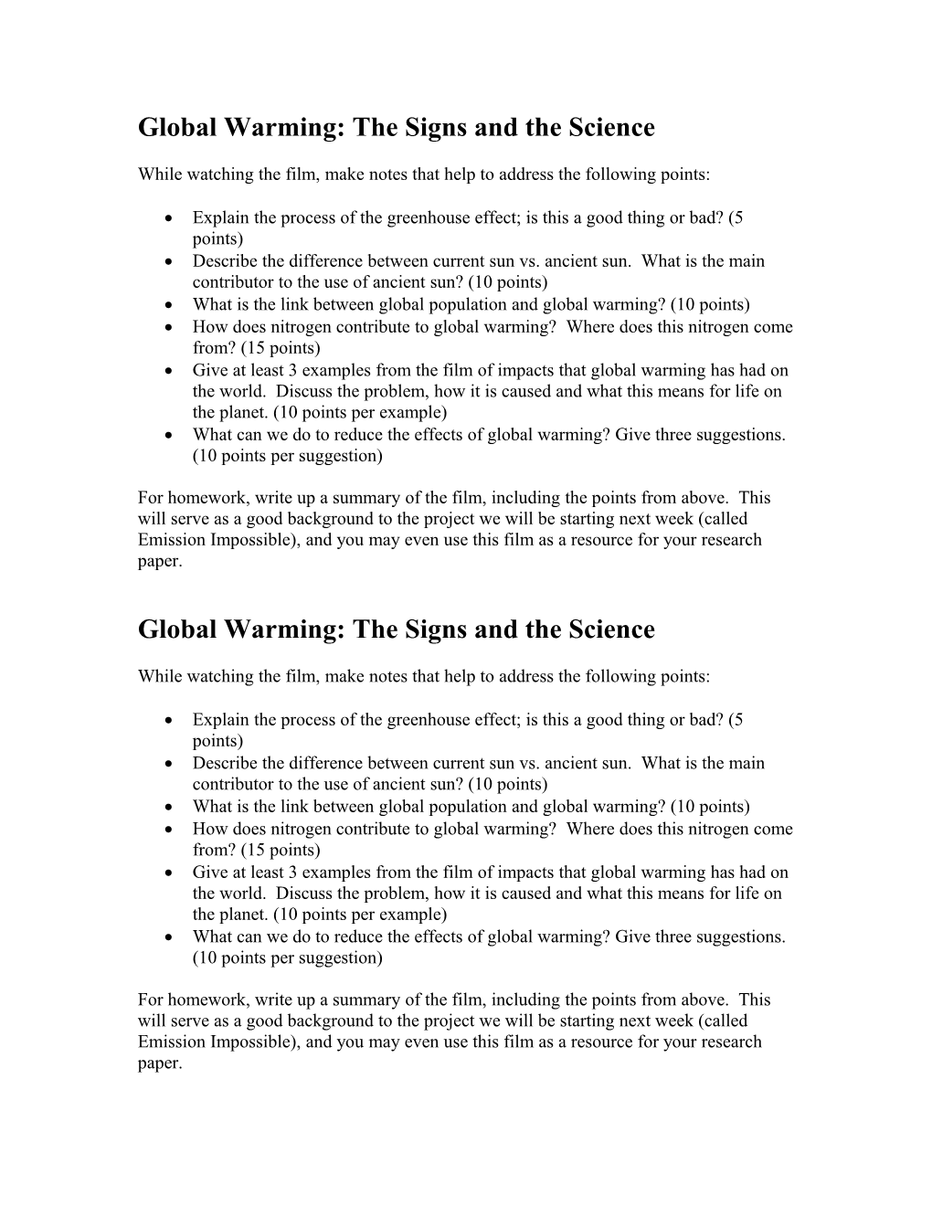 Global Warming: the Signs and the Science