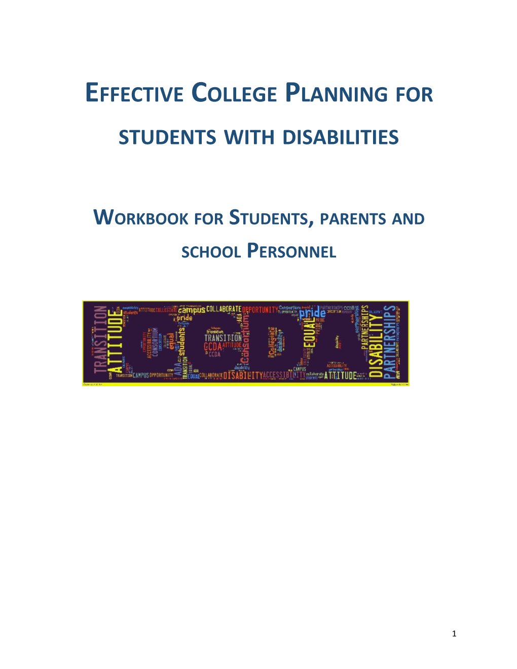 Effective College Planning for Students with Disabilities