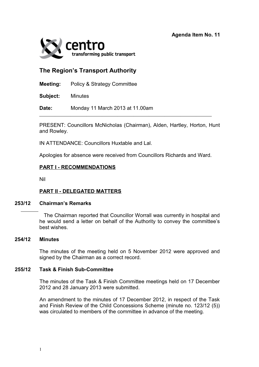 The Region S Transport Authority