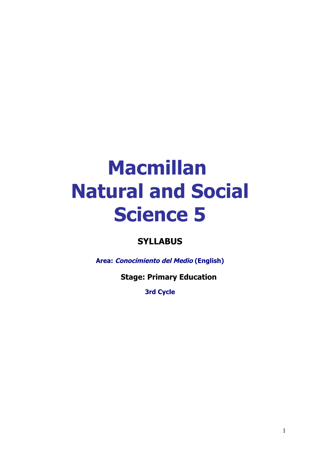 Natural and Social Science 5