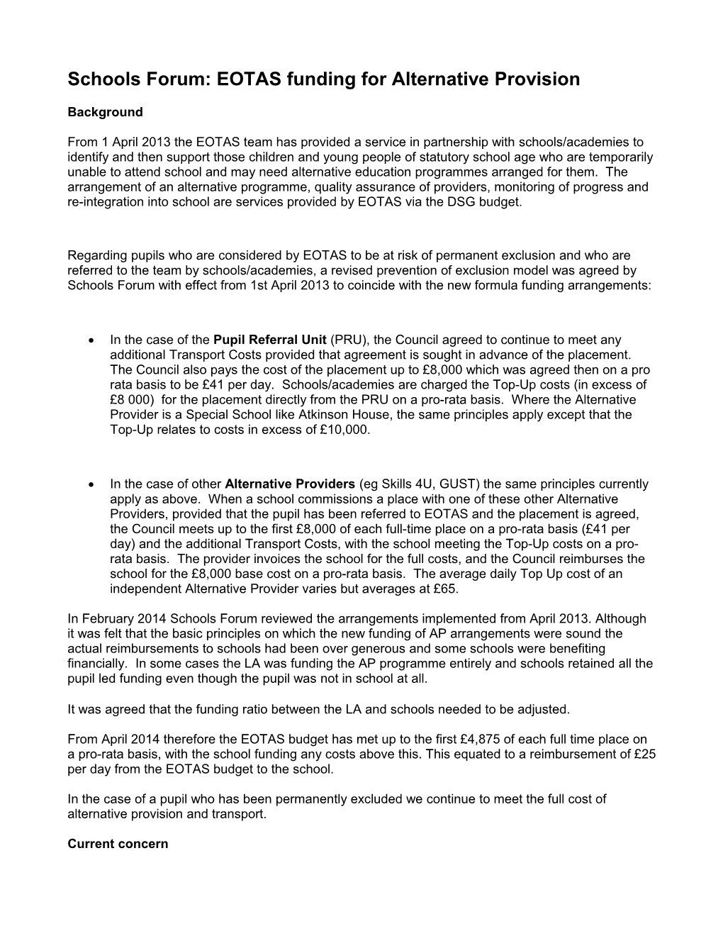 07 Schools Forum EOTAS Funding Model