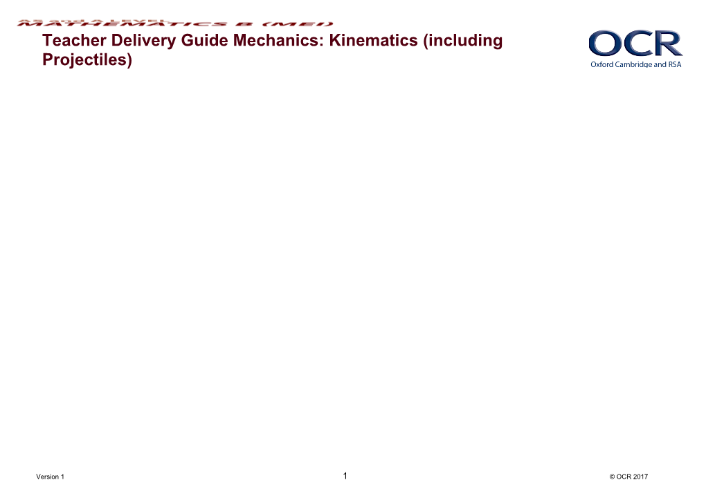 AS and a Level Mathematics B (MEI) Teacher Delivery Guide Pure Mathematics: Proof
