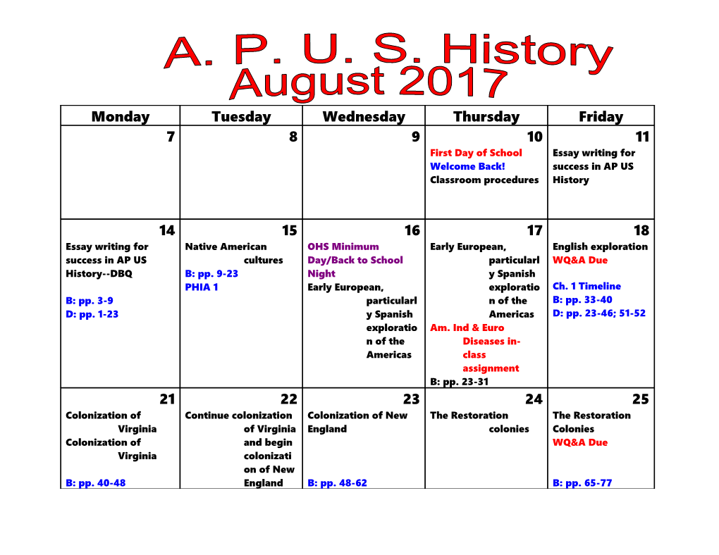 Am. Ind & Euro Diseases In-Class Assignment