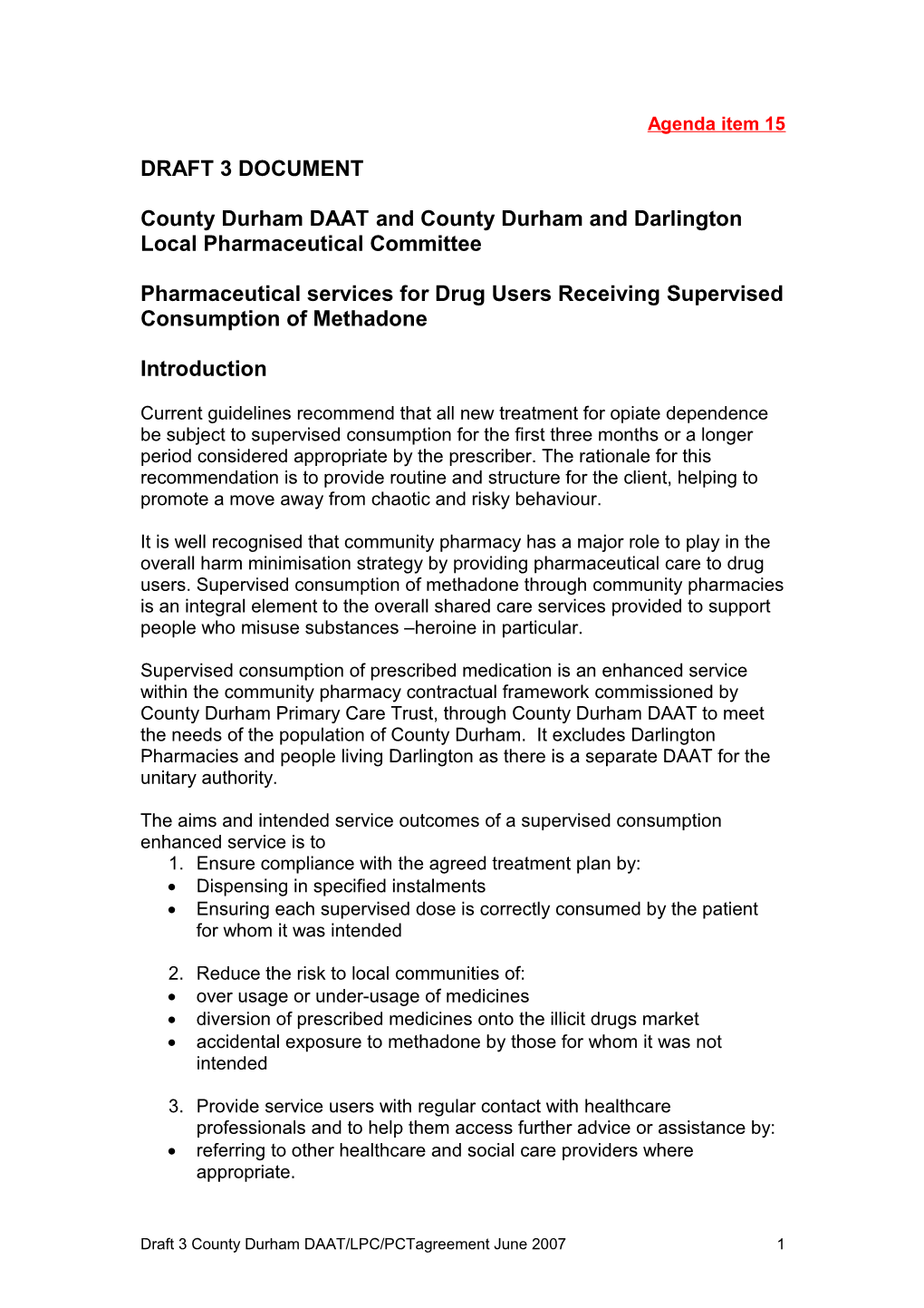 Countydurham DAAT and Countydurhamand Darlingtonlocal Pharmaceutical Committee