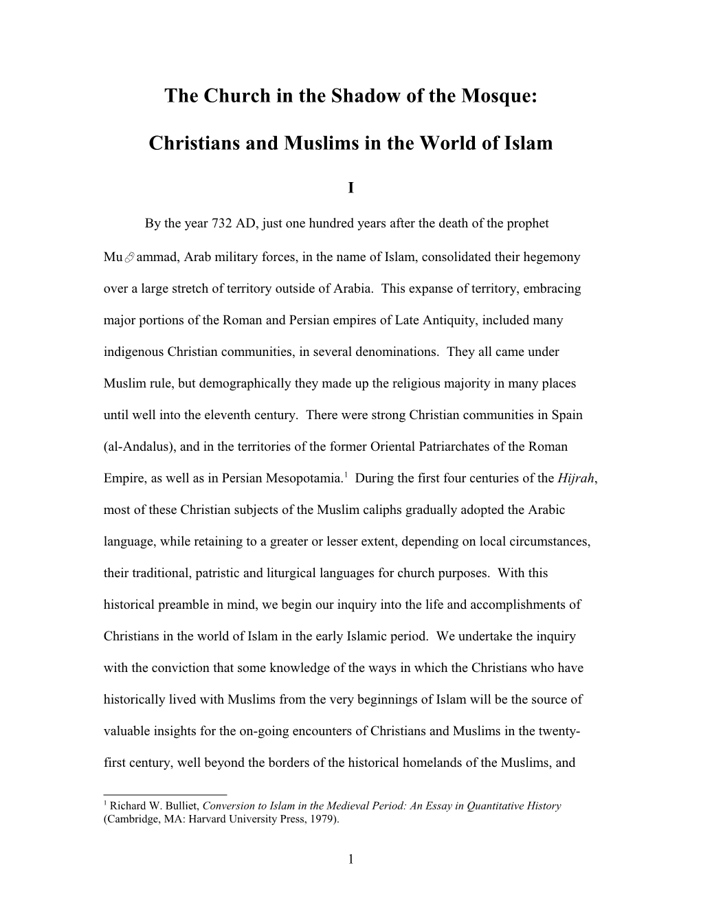 Christians Under Muslim Rule