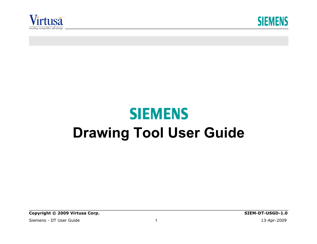 Siemens - User Guide - Drawing Toolfinal