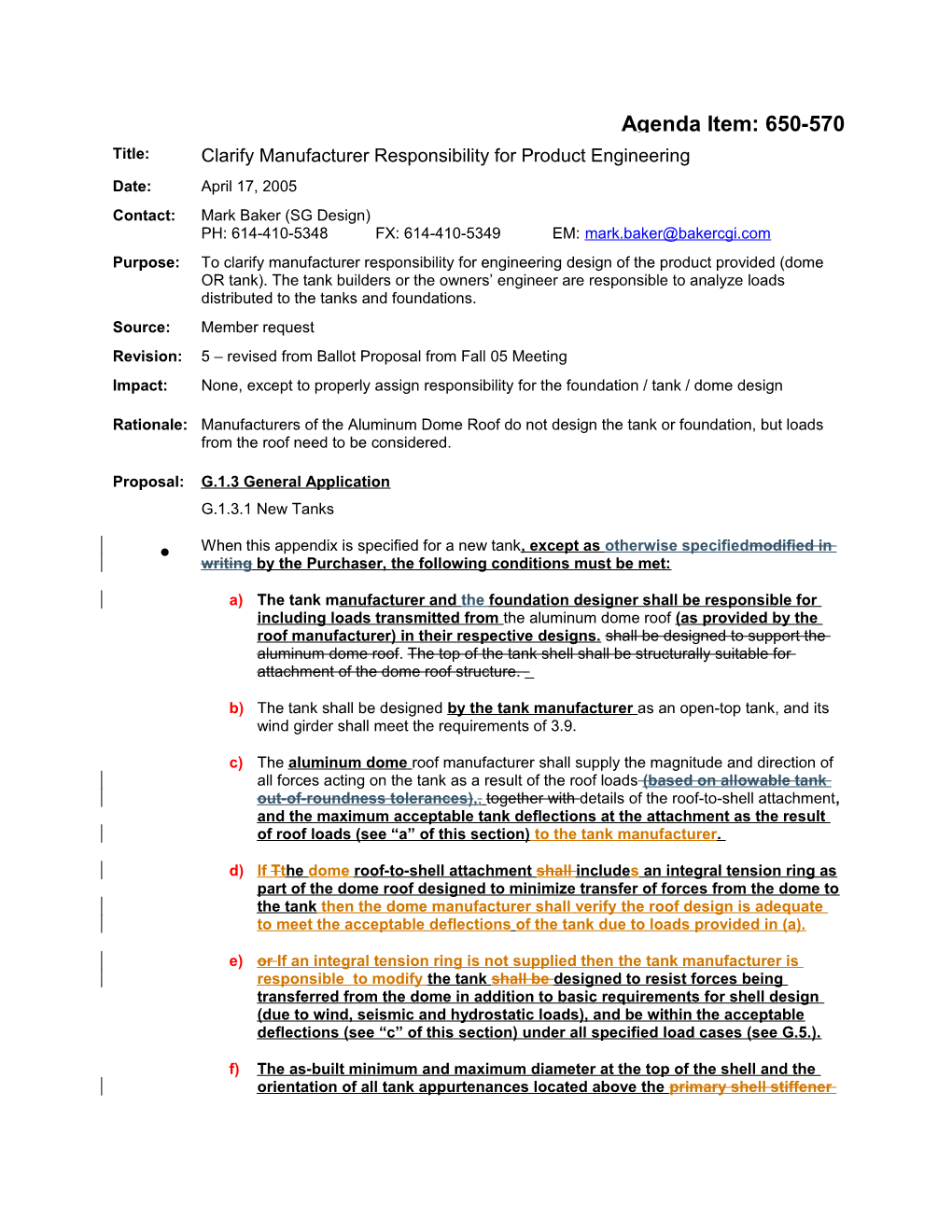 Clarify Manufacturer Responsibility for Product Engineering