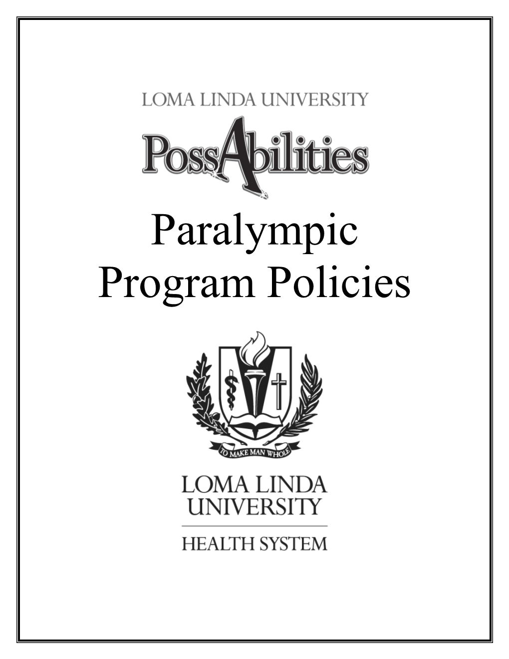 Paralympic Program Policies