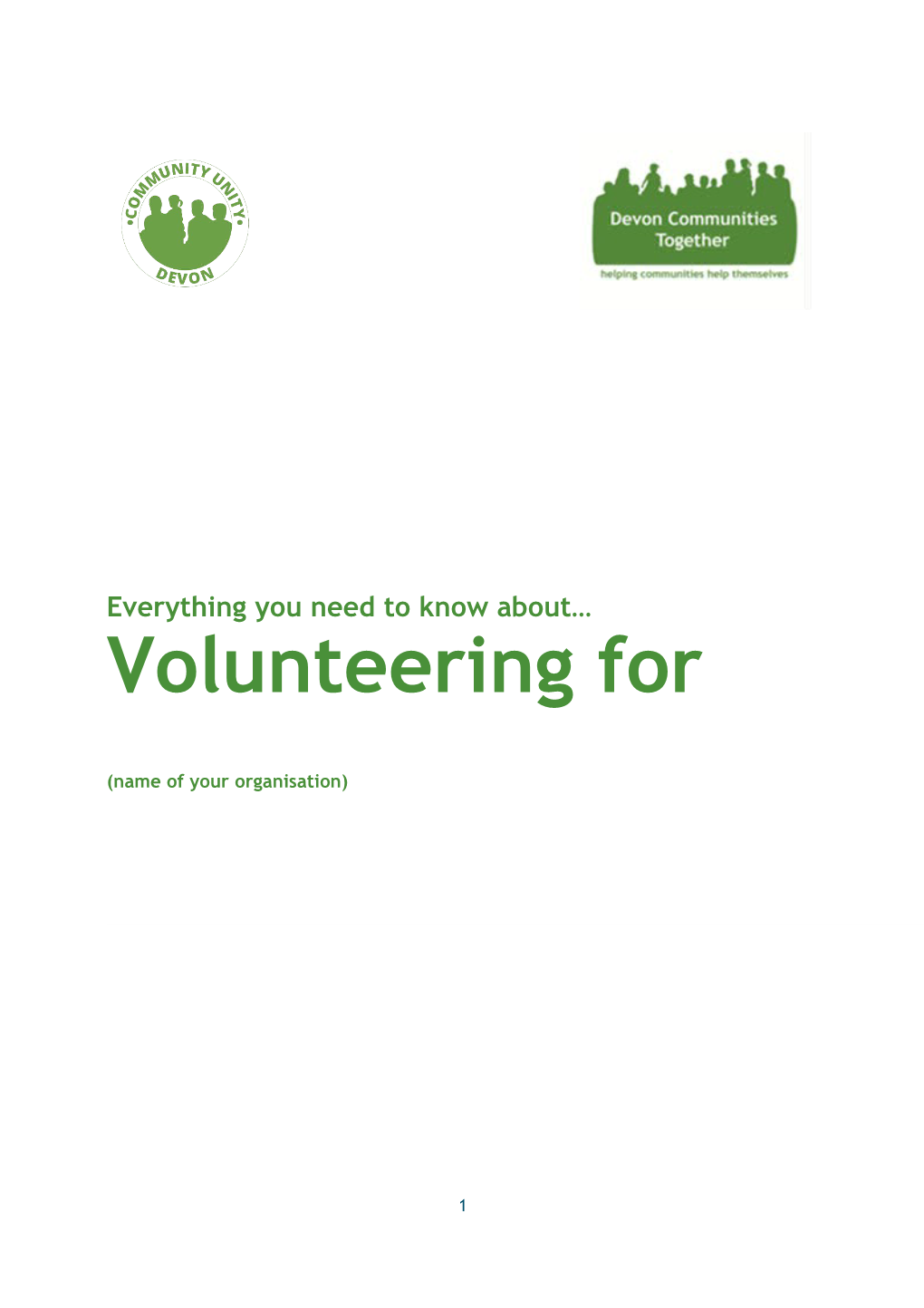 HWD Volunteer Handbook