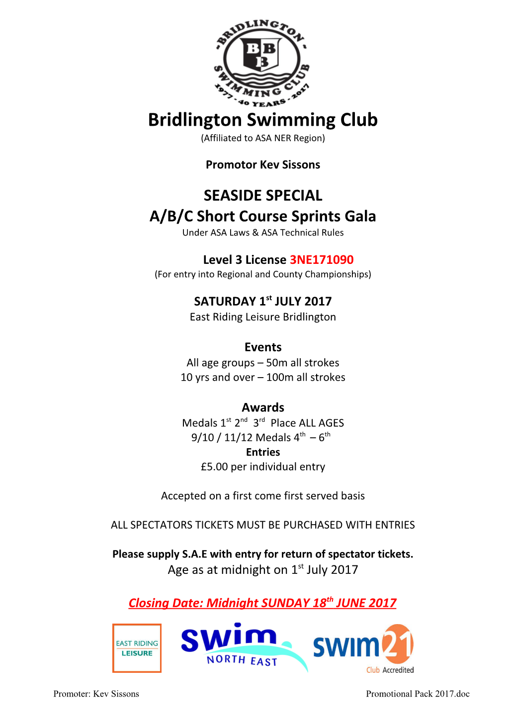 Bridlington Swimming Club