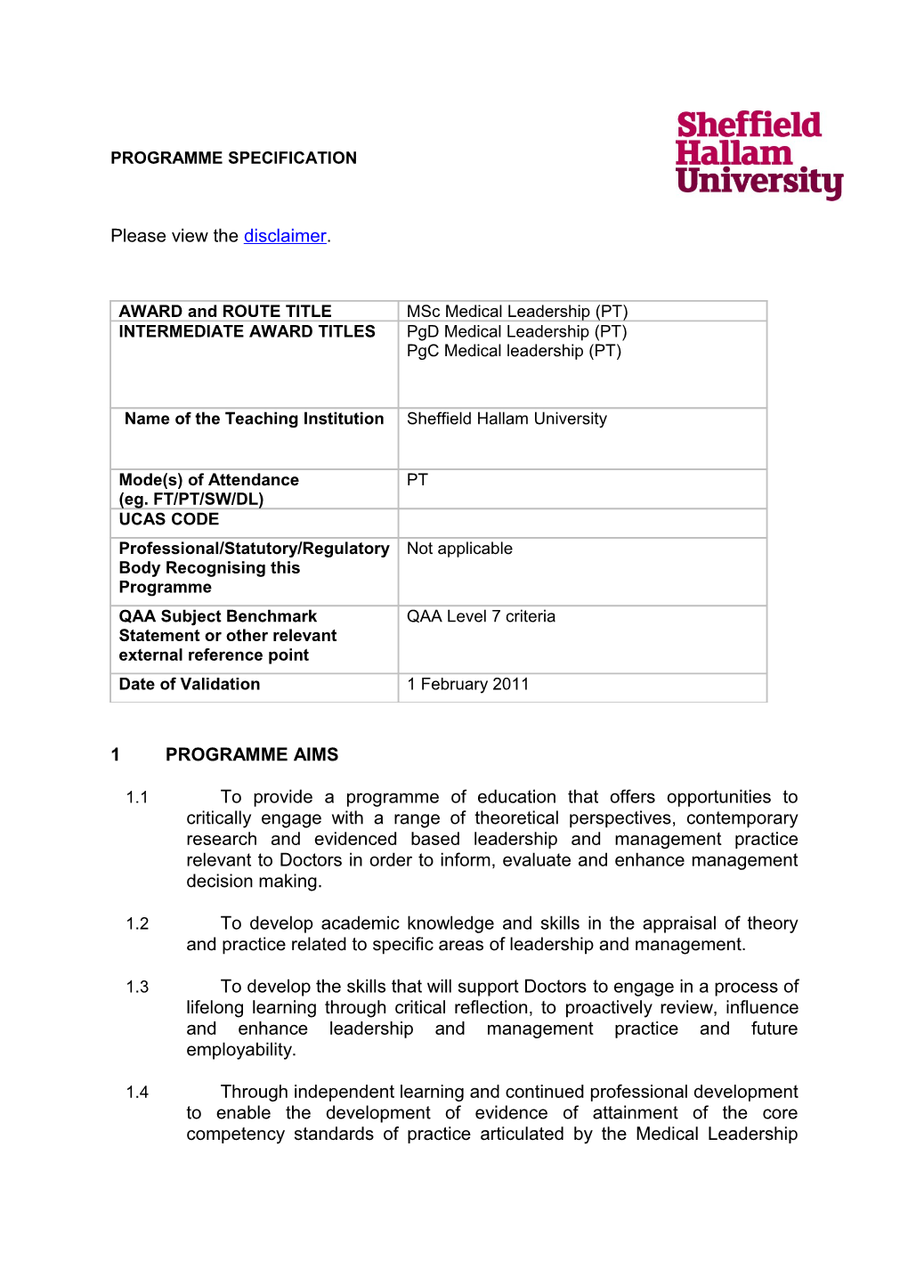 1.2To Develop Academic Knowledge and Skills in the Appraisal of Theory and Practice Related